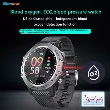 1,3-дюймовые мужские ЭКГ+ППГ умные часы спортивный фитнес-трекер мониторинг кислорода в крови IP68 водонепроницаемые женские здоровые умные часы