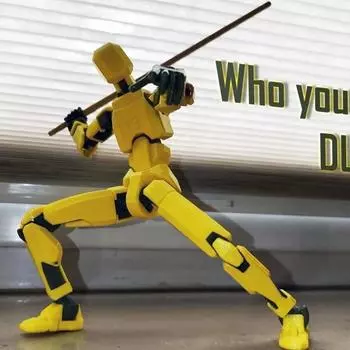 1/3 компл. многошарнирного подвижного робота, 3D-печатный манекен, широко используемый, простая установка, фигурка робота «сделай сам», украшение для рабочего стола