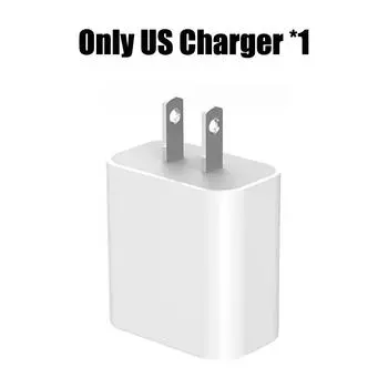 1-3 комплекта 20 Вт, быстрое зарядное устройство с портом USB C для iPhone 14, 13, 12, 11, Pro Max Plus, XR, Xs, 7, 8, 3,3 фута, кабель для быстрой зарядки USB C, аксессуары Only charger