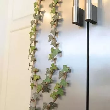 1/3 комплекта 3D-печатных магнитов на холодильник в виде плюща, магниты на холодильник в виде листьев плюща с шарнирными стеблями для домашнего офиса, кухни, холодильника, шкафчика B