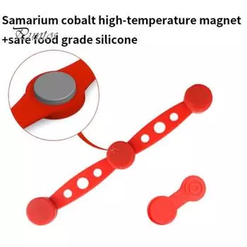 1/3 комплекта магнитов для фритюрницы, силиконовая пряжка, быстросъемный зажим для подкладки фритюрницы, удерживающий пергаментную бумагу для фритюрницы, пищевой аксессуар для фритюрницы 1 Set серый