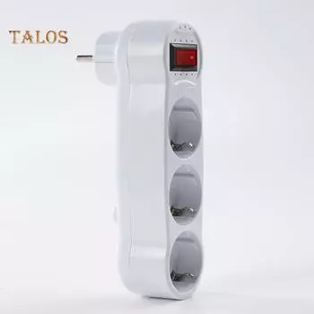 1-3-контактная вилка европейского стандарта, 16 А, 250 В, адаптер расширения, розетка расширения EU Plug^ белый