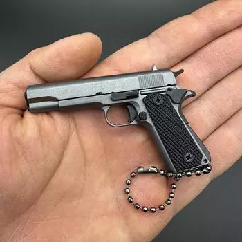1:3 масштаба сплава Colt 1911 пистолет мини пистолет металлический брелок Colt 1911 пистолет брелок игрушка-фиджет PUBG пистолет подарок PUBG украшения игрушки