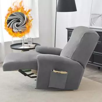 1-3-местные бархатные плюшевые чехлы для диванов с откидной спинкой, чехол для кресла для расслабления ленивого мальчика, эластичная защита для дивана, гостиная, домашние домашние животные, защита от царапин