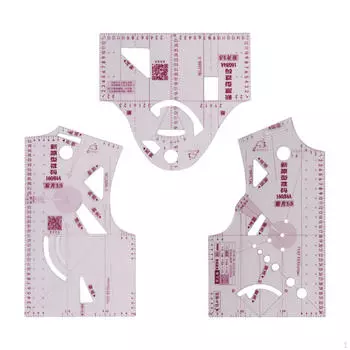 1:3 модных дизайнерских линейки для одежды 3 шт./компл. 160/84A одежда для измерения одежды