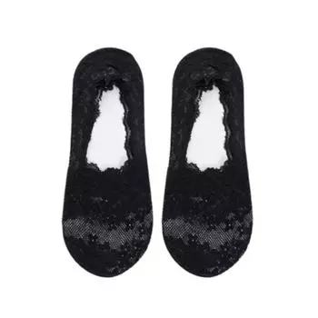 1/3 пары для женщин и девочек, летние кружевные носки с вишневым цветочным принтом из силикагеля, нескользящие нескользящие тапочки на хлопковой подошве с невидимой хлопковой подошвой, носки-лодочки One Szie