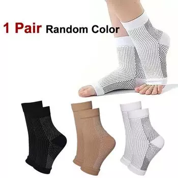 1/3 пары Облегчение Поддержка голеностопного сустава Унисекс Компрессионные носки Модные Спортивные Влагоотводящие Дышащие Компрессионные носки S-M