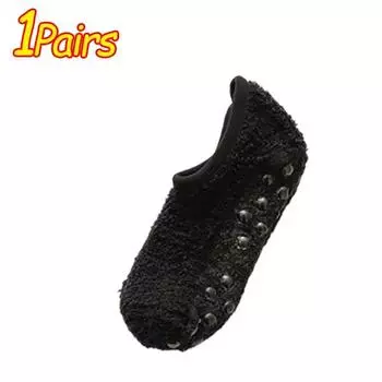 1/3 пары Зимние носки из кораллового флиса, домашние нескользящие носки-следки с низким паголенком, холодостойкие, с силиконовыми вставками на подошве, мягкие, теплые носки 35-39 codes