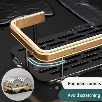 1-3 Piece Bathroom Shelves Drill-Free Shower Organizer Shelf Bathroom Toilet Space Aluminum Corner Shelf Bathroom Accessories