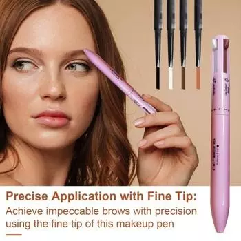 1/3 шт 0,4 г 4-в-1 ручка для макияжа долговечная водостойкая неразмазывающаяся тонкая ручка портативный карандаш для бровей подводка для губ подводка для глаз хайлайтер ручка A