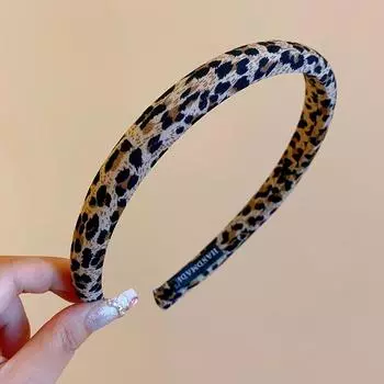 1/3 шт. 1,5/2/3 см Шикарная повязка на голову с леопардовым принтом и поролоновой подкладкой для женщин, девушек, для повседневного использования, модный удобный аксессуар для волос