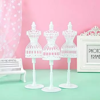 1/3 шт 1/6 подставка для мини-полой модели кукол, аксессуаров для кукольной одежды, подставка для платья-манекена, держатель для дисплея 1PC белый
