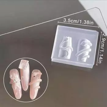 1/3 шт. 3D Силиконовая форма для лепки на ногтях Змея Сделай сам Украшение для ногтей Искусство Красота ногтей Шарм Силиконовая форма для ногтей Ногти Продукты N3