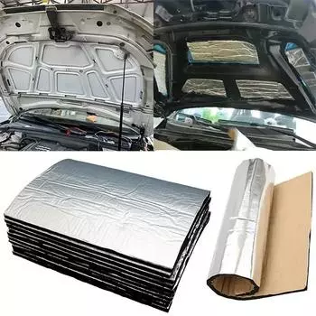 1-3 шт 500*800 мм 2 мм автомобильный шумоизоляционный коврик шумоизоляция теплоизоляция шумоизоляционный коврик капот закрытые ячейки пены аксессуары