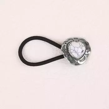 1/3 шт. Американский западный ковбой сердце резинки для волос персонализированная ретро бирюзовая повязка на голову сплав сердце эластичные резинки для волос головные уборы