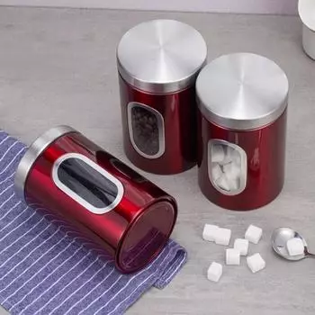 1/3 шт. Банка для хранения из нержавеющей стали, кофейных зерен, чайных листьев, мультизернового сахара, герметичный пыленепроницаемый контейнер для хранения, кухонные принадлежности 1Pcs