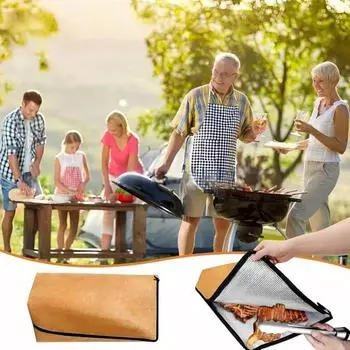 1/3 шт. Большая емкость термосумка для хранения барбекю изоляционная сумка застежка-молния многоразовая 1pc