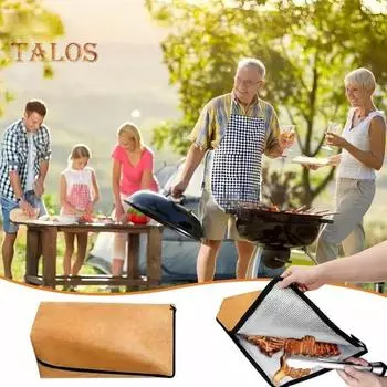 1/3 шт. Большая вместимость термосумки для хранения барбекю изоляционная сумка застежка-молния многоразовая сохранение тепла мешок для барбекю мясо аксессуар 1pc