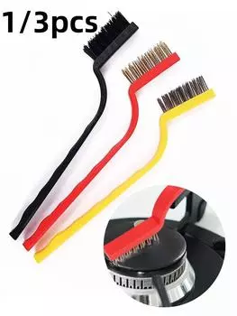 1/3 шт. чистящая проволочная щетка нейлоновая ржавчина удаляет очиститель многофункциональные ручки щетки для бытовой кухни газовая плита кастрюли принадлежности