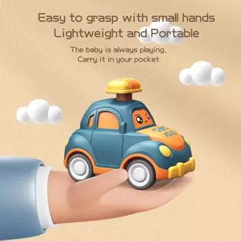 1/3 шт., детская мультяшная игрушка-машинка с эффектом «Press Go», инерционный привод, тянущая назад, детская модель транспортного средства, обучающая игрушка-грузовик для малышей, мальчиков и девочек, подарок