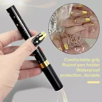 1/3 шт. дизайн ногтей тонкий хром граффити металлик дизайн ногтей ручка ручка кончик ногтей живопись серебряный