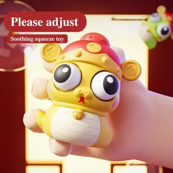 1/3 шт., игрушка-змея с выскакивающим глазом, для снятия стресса, тревожности, сенсорная мультяшная змея