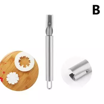 1/3 шт. Инструмент для резьбы, нож для резьбы из нержавеющей стали, нож для резьбы по фруктам и овощам, полукруглая форма лепестка капли воды