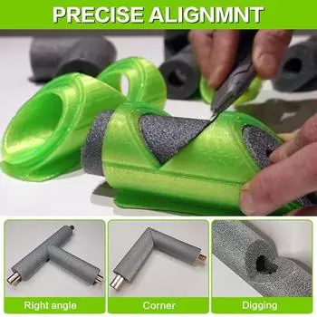 1/3 шт. Инструмент для резки пенопластовых труб, режущее приспособление, вспомогательный инструмент для резки пенопластовых труб, прочный и простой в использовании изоляционный инструмент для резки