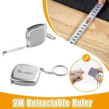 1/3 шт измерительные ленты, 2 м выдвижная рулетка для ключей, лента маленькая брелок строительные инструменты рулетка измерительный прибор