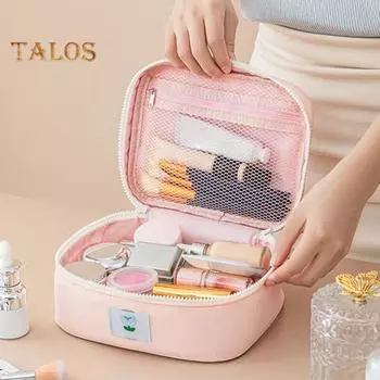 1/3 шт., косметичка с ручкой, водостойкая, легко моется, косметичка с большим отверстием, держатель для косметики для путешествий жёлтый