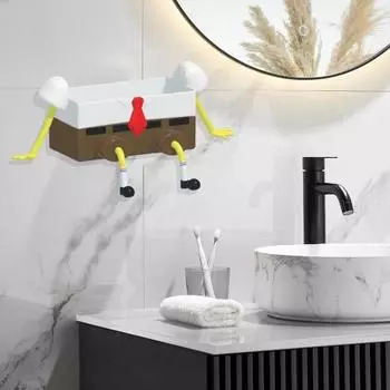 1/3 шт. кухонная раковина, держатель для губки, сливная полка, полый дизайн, простая в установке, вентилируемая самоосушающаяся губка, блюдо, украшение для кухни 1pc