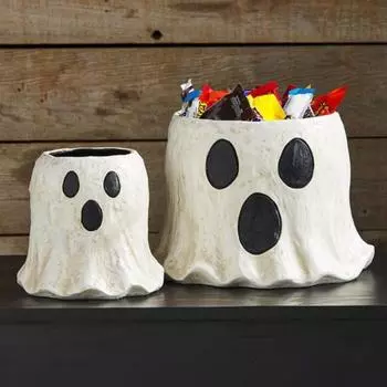 1/3 шт. миска для конфет в виде привидения на Хэллоуин, сладости, сладости, коробка для хранения закусок, контейнер для еды S