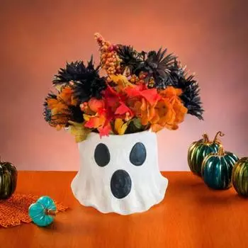 1/3 шт., миска для конфет в виде привидения на Хэллоуин, контейнер для хранения сладостей и закусок S