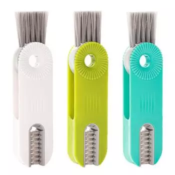 1/3 шт. многофункциональная щетка для чистки 3-в-1 для зазора в крышке бутылки, многофункциональный инструмент для чистки домашней кухни