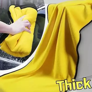 1/3 шт. Мягкие утолщенные полотенца из микрофибры для чистки автомобиля, быстросохнущие тряпки для протирки окон и зеркал, двухслойные чистые салфетки для дома 1pc
