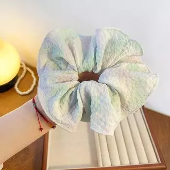 1/3 шт. Мятая ткань, петля для волос в виде толстой кишки, конфетный цвет, большой аксессуар для волос в виде мясного шарика, повязка для волос для завязывания, женская