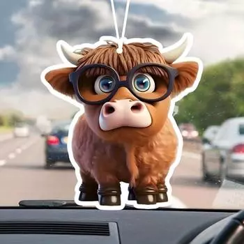 1/3 шт. Мультяшные милые животные в форме очков, ароматизированные таблетки, подвесной освежитель воздуха для автомобиля, парфюм, подвеска для зеркала заднего вида чёрный