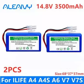 1-3 шт. Новинка!Перезаряжаемая батарея Ilife 14,8 В 2800 мАч, аксессуары для роботов-пылесосов, детали для Chuwi Ilife A4 A4s A6 1PCS