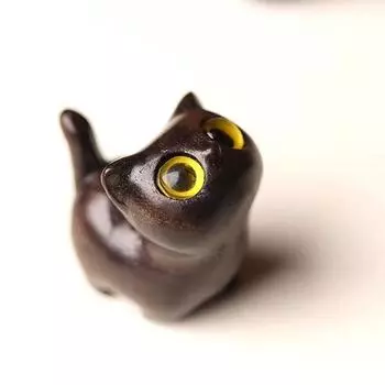 1/3 шт. Очаровательная деревянная фигурка котенка - Декор кошки ручной работы для дома, Идеальная идея для подарка Фигурка кошки Аксессуары для кошки