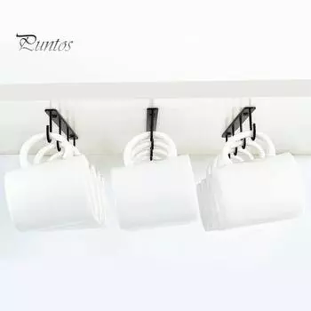 1/3 шт. под шкафчик держатель для стакана воды с несколькими крючками под полкой простая установка держатель для кофейных стаканов кружки посуда 1pc