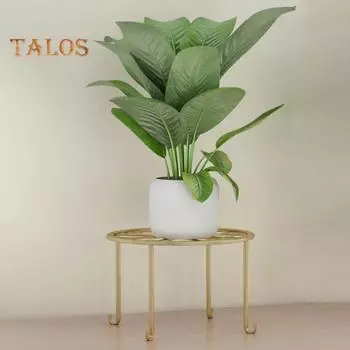 1/3 шт. подставка для цветочного горшка, полая, стабильная, противоскользящая, максимальная нагрузка, широкая платформа, металлический держатель для растений, круглый цветочный горшок, поддержка, открытый балкон, сад S 1pc