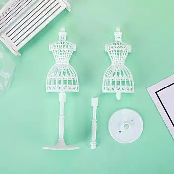 1/3 шт. Подставка для платья своими руками 1/6 Подставка для кукол, держатель для дисплея аксессуаров, мини-полая модель, манекен для одежды для кукол 1PC белый