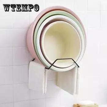 1/3 шт. полка для умывальника, настенная вешалка для полотенец, бесплатный удар, крышка для кухонной кастрюли, полка для хранения, полка для ванной комнаты, стеллаж для хранения умывальника, домашний органайзер 1pc белый