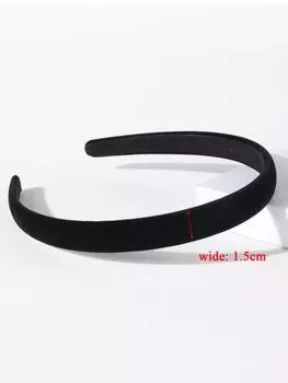 1/3 шт. Простые черные повязки на голову для женщин, корейские резинки для волос, элегантный головной убор, сделай сам, повязка для волос 1,5/2/3 см, женские аксессуары для волос