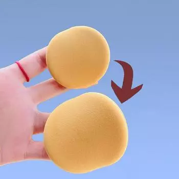 1/3 шт. Пуховка для пудры Мини-спонж для макияжа лица Косметика Мягкая хлопковая пуховка для пудры Моющаяся губка для макияжа Инструменты оранжевый