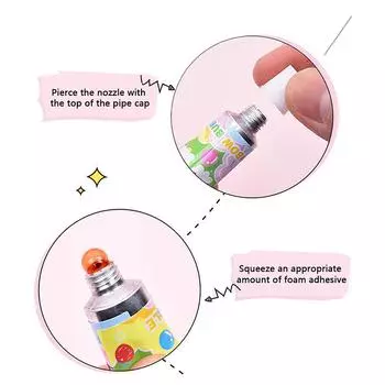 1/3 шт., разноцветный пластиковый шарик-пузырь, не лопнет, безопасно для детей, мальчиков и девочек, подарок, мультяшная волшебная игрушка-пузырь с клеем 8g