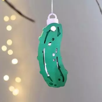 1/3 шт. Рождественский держатель для денег, деревянный огурец, зажим для денег, подвеска на рождественскую елку 1pc