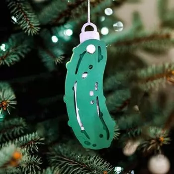 1/3 шт. Рождественский держатель для денег, деревянный огурец, зажим для денег, подвеска, рождественская елка, подвесное украшение для двери, окна, дерева, декор 1pc
