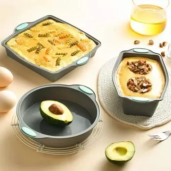 1/3 шт. Серая силиконовая форма для хлеба, форма для тостов, противень для торта, термостойкая квадратная форма для выпечки тортов, антипригарный инструмент для кондитерского магазина