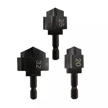 1/3 шт шестигранный хвостовик водопроводная труба расширение PPR подъемное ступенчатое сверло для сантехнического ремонта ступенчатое сверло 20/25/32 мм